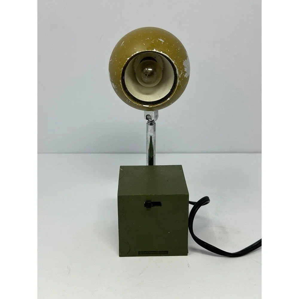 Vintage 1960's MCM Lightolier Lytegem Telescopic Antenna Eyeball Orb Desk Lamp